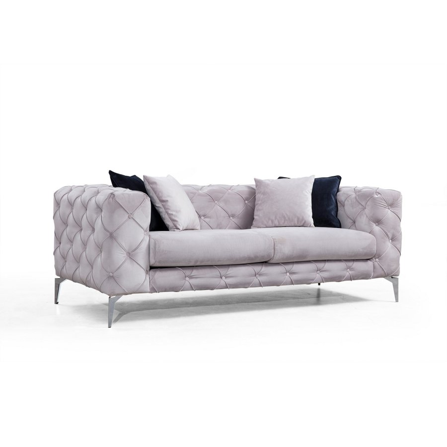 NORDVRK Como - lys gr 2-seters sofa