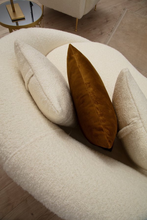 NORDVRK Eses - Cream Bouclett 3-seters sofa