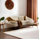 NORDVRK Eses - Cream Bouclett 3-seters sofa