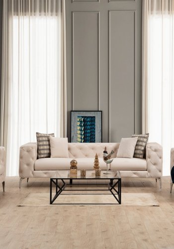 NORDVRK Como - Ecru 3-seters sofa