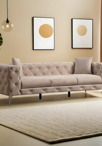 NORDVRK Como - Ecru 3-seters sofa