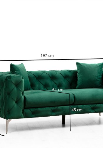 NORDVRK Como - Grnn 2-seters sofa