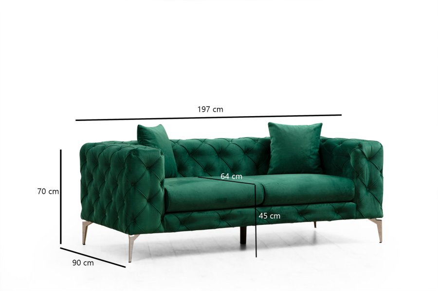 NORDVRK Como - Grnn 2-seters sofa
