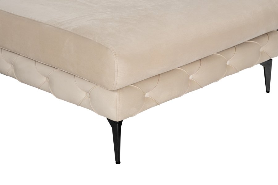 NORDVRK Como Eco Left - Beige, svart hjrnesofa