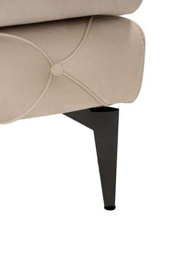 NORDVRK Como Eco Left - Beige, svart hjrnesofa
