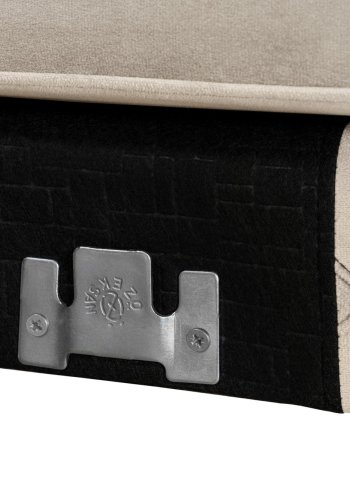 NORDVRK Como Eco Left - Beige, svart hjrnesofa