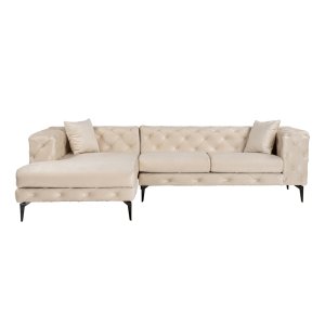 NORDVÄRK Como Eco Venstre hjrnesofa - beige polyester