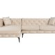 NORDVRK Como Eco Left - Beige, svart hjrnesofa