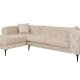 NORDVRK Como Eco Left - Beige, svart hjrnesofa