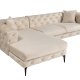 NORDVRK Como Eco Left - Beige, svart hjrnesofa