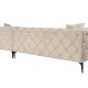 NORDVRK Como Eco Left - Beige, svart hjrnesofa