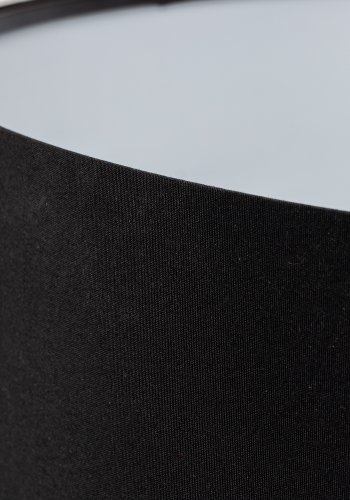 ZUIVER Stativ lampeskjerm, rund - svart tekstil