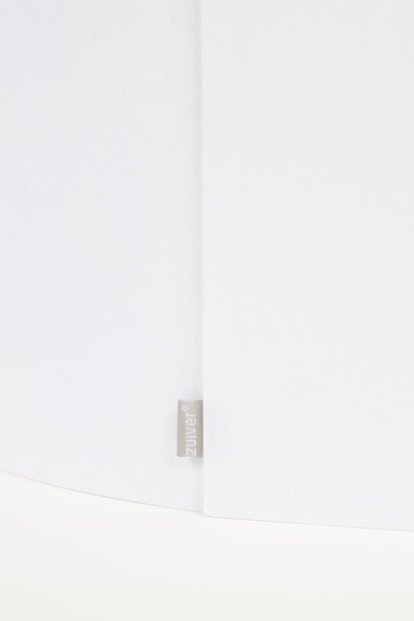 ZUIVER Stativ lampeskjerm, rund - hvit tekstil