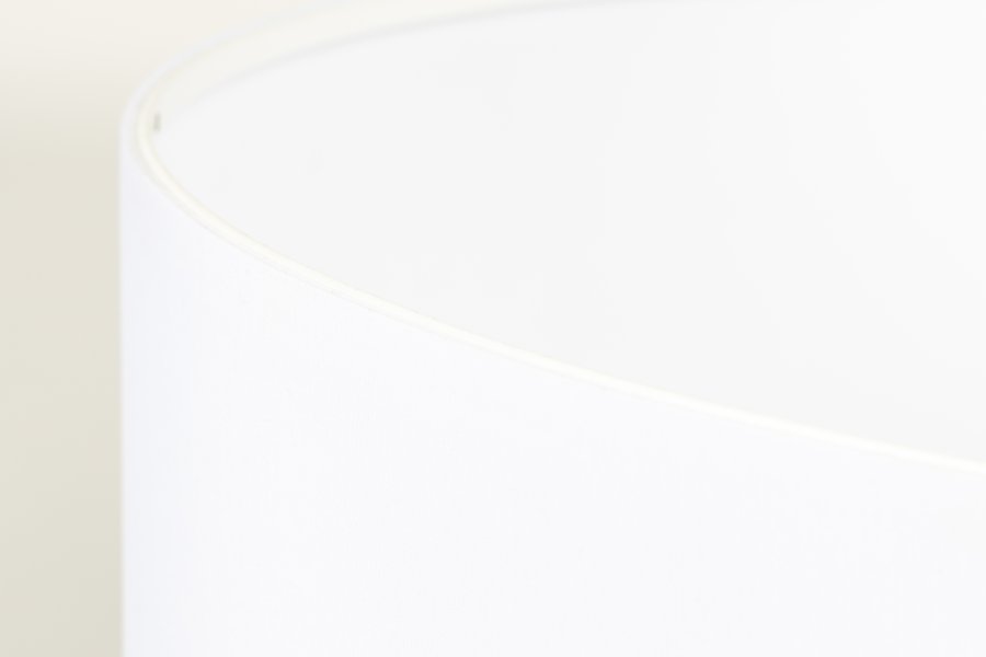 ZUIVER Stativ lampeskjerm, rund - hvit tekstil