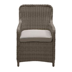 VENTURE DESIGN Wembley havestol m. armln og hynde - natur/sand polyester og stl 