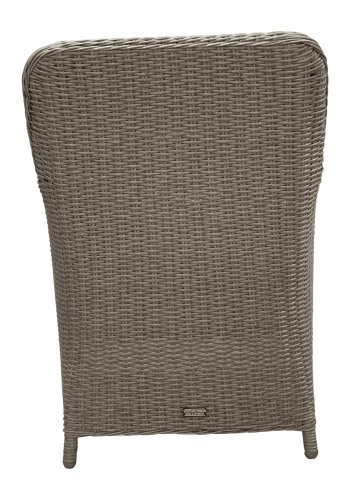 VENTURE DESIGN Wembley hagestol med armlener og pute - gr polyester og stl 