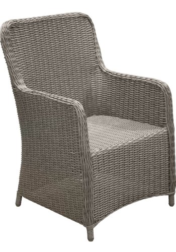 VENTURE DESIGN Wembley hagestol med armlener og pute - gr polyester og stl 