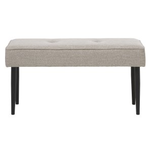UNIQUE FURNITURE Anzac b�nk - sand polyester og sort st�l (100x36)