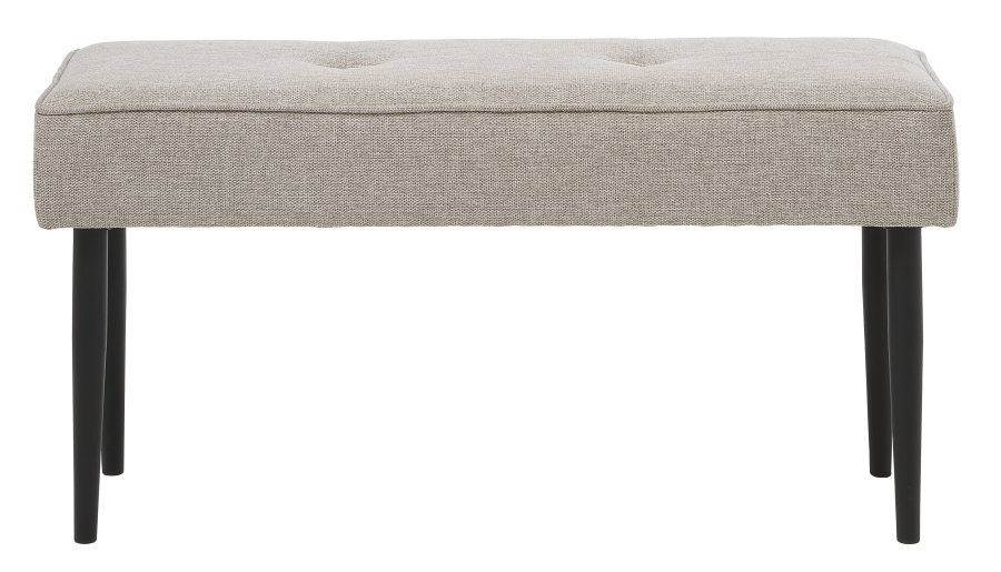 UNIQUE FURNITURE Anzac b�nk - sand polyester og sort st�l (100x36)