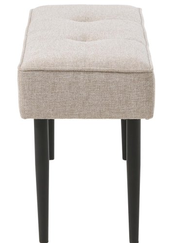 UNIQUE FURNITURE Anzac b�nk - sand polyester og sort st�l (100x36)