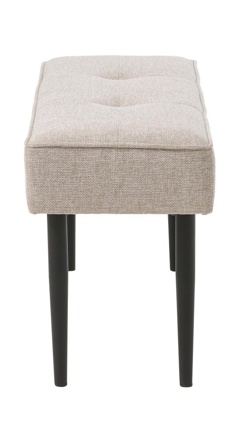 UNIQUE FURNITURE Anzac b�nk - sand polyester og sort st�l (100x36)