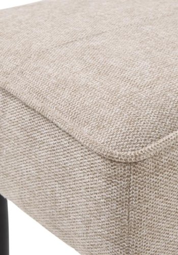 UNIQUE FURNITURE Anzac b�nk - sand polyester og sort st�l (100x36)