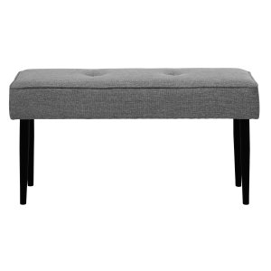 UNIQUE FURNITURE Anzac b�nk - mellemgr� polyester og sort st�l (100x36)
