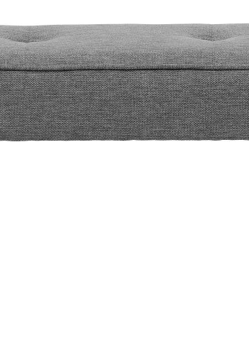 UNIQUE FURNITURE Anzac b�nk - mellemgr� polyester og sort st�l (100x36)