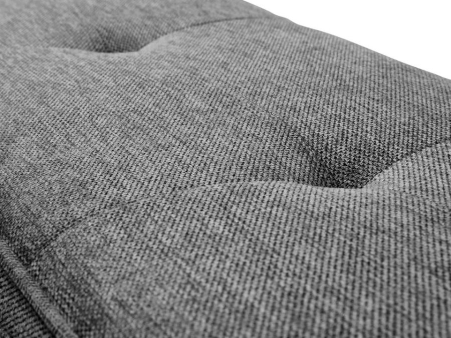 UNIQUE FURNITURE Anzac b�nk - mellemgr� polyester og sort st�l (100x36)