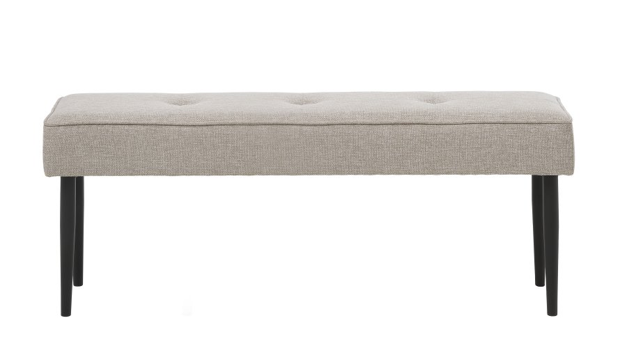 UNIQUE FURNITURE Anzac b�nk - sand polyester og sort st�l (140x36)
