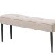 UNIQUE FURNITURE Anzac b�nk - sand polyester og sort st�l (140x36)