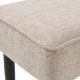 UNIQUE FURNITURE Anzac b�nk - sand polyester og sort st�l (140x36)