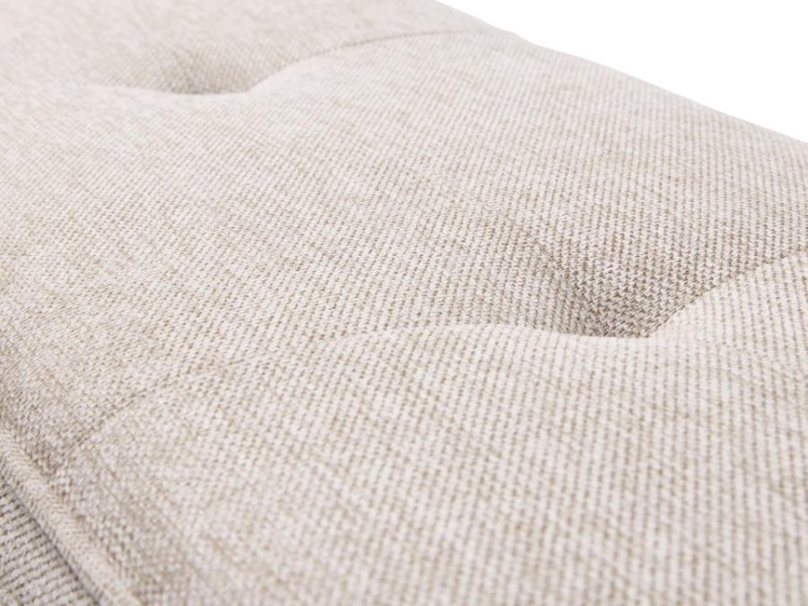 UNIQUE FURNITURE Anzac b�nk - sand polyester og sort st�l (140x36)