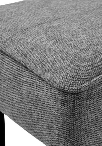 UNIQUE FURNITURE Anzac b�nk - mellemgr� polyester og sort st�l (140x36)