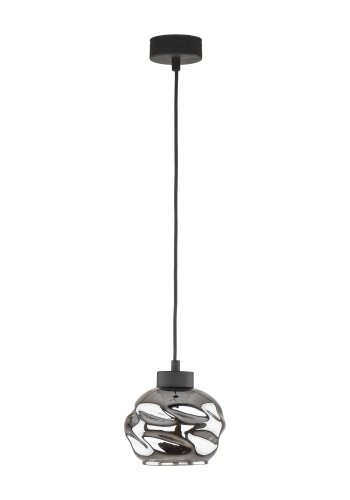 TK Zulia taklampe - glass og sort metall