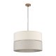 TK Eco taklampe, rund - naturstoff og naturlig furu