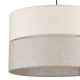 TK Eco taklampe, rund - naturstoff og naturlig furu