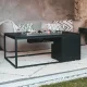COSI FIRES Cosiloft 120 Lounge-Feuertisch, rechteckig – schwarzes Aluminium (120x80)