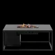 COSI FIRES Cosiloft 120 Lounge-Feuertisch, rechteckig – schwarzes Aluminium (120x80)