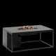 COSI FIRES Cosiloft 120 Lounge-Feuertisch, rechteckig – schwarzes Aluminium (120x80)
