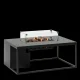 COSI FIRES Cosiloft 120 Lounge-Feuertisch, rechteckig – schwarzes Aluminium (120x80)