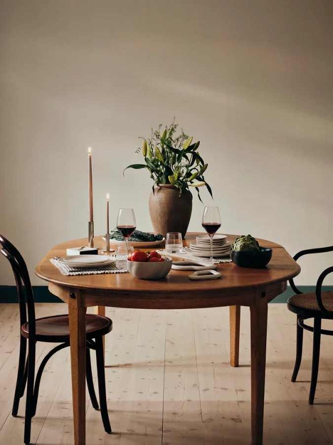 BROSTE COPENHAGEN Uma Vase, rund – hellbraune Terrakotta (H:30)