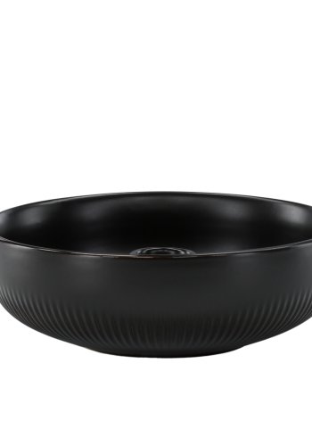 VENTURE DESIGN Posh lysestake, rund - matt svart steinty (B18x6)