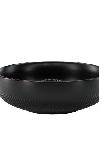 VENTURE DESIGN Posh lysestake, rund - matt svart steinty (B18x6)