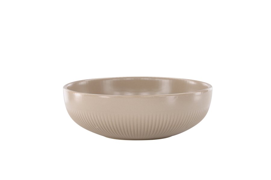 VENTURE DESIGN Posh lysestake, rund - beige steinty (B18x6)