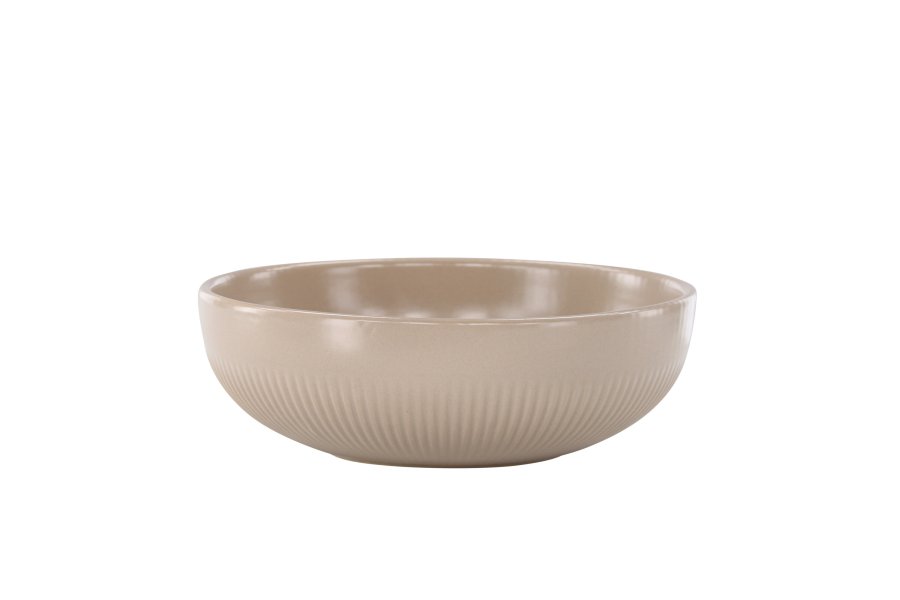 VENTURE DESIGN Posh lysestake, rund - beige steinty (B18x6)