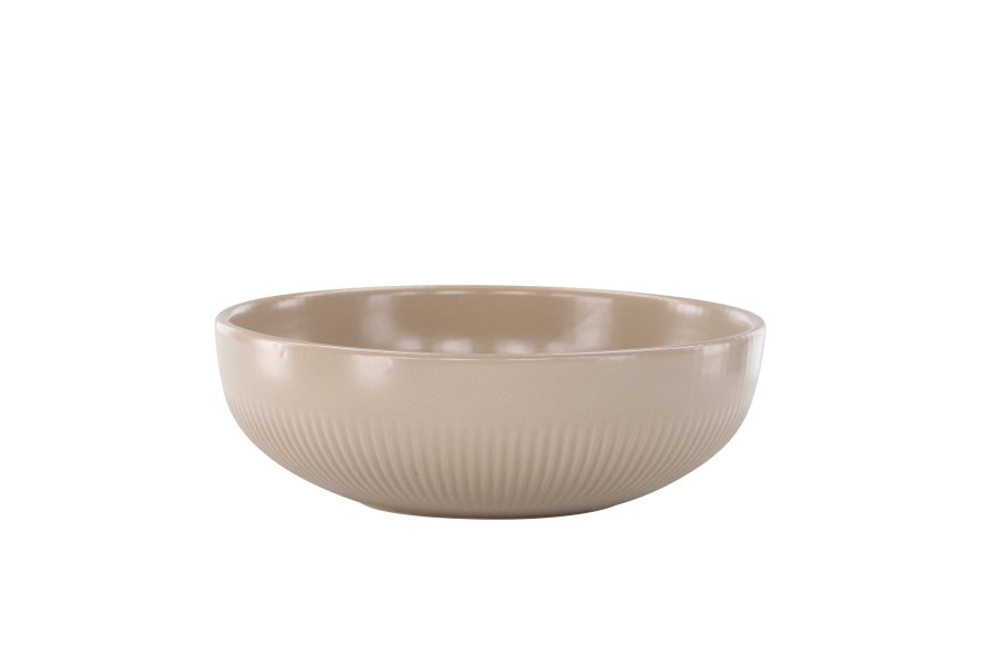 VENTURE DESIGN Posh lysestake, rund - beige steinty (B18x6)