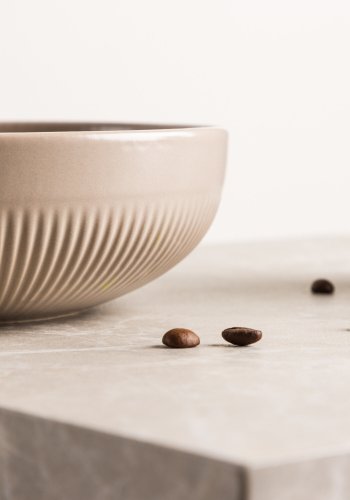 VENTURE DESIGN Posh lysestake, rund - beige steinty (B18x6)