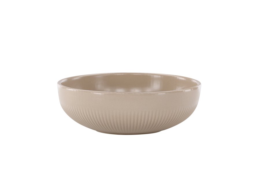 VENTURE DESIGN Posh lysestake, rund - beige steinty (B18x6)