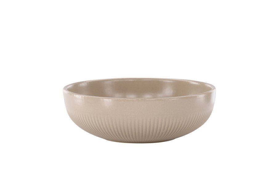 VENTURE DESIGN Posh lysestake, rund - beige steinty (B18x6)
